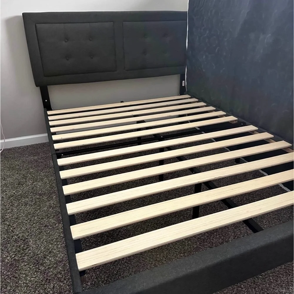 Dark Gray Upholstered Headboard